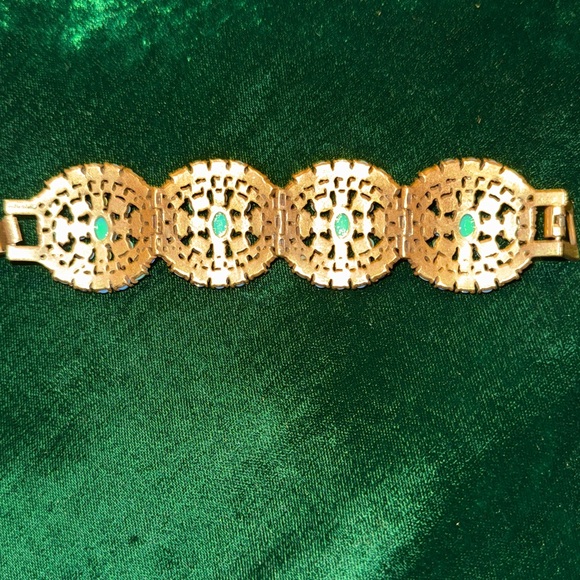 Stella & Dot Turquoise Crystal Cluster Statement Bracelet - Women Jewelry - Picture 2 of 5